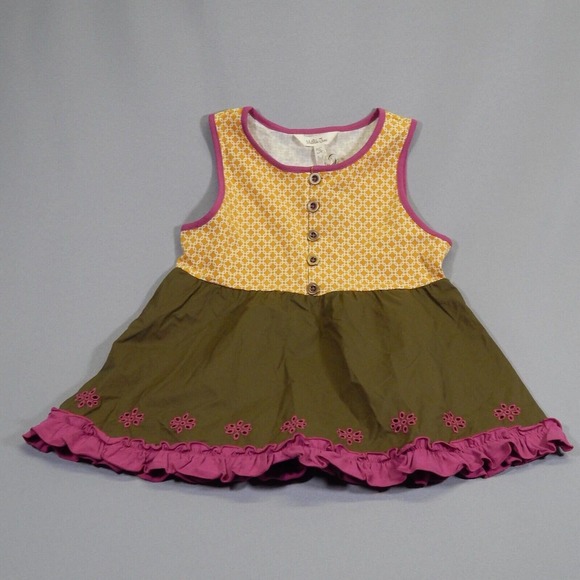 Matilda Jane Sleeveless Tank Size 10 Enchanted Garden Seabean Mixed Print - Picture 1 of 4